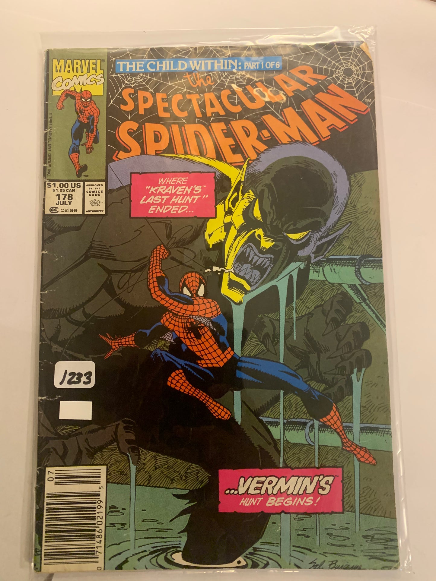 #178 THE SPECTACULAR SPIDER MAN COMIC