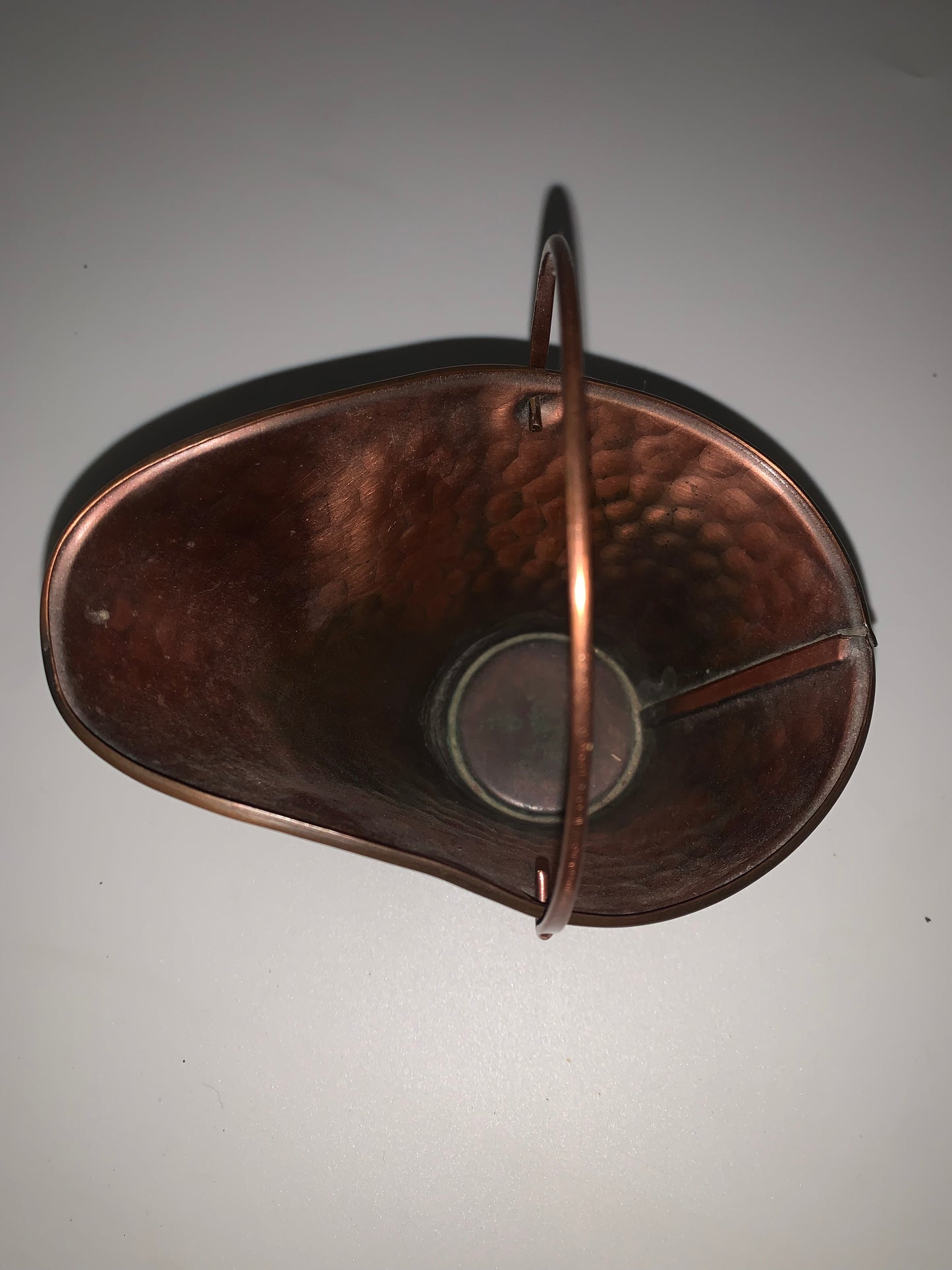 Gregorian Copper Hammered Pail with Handle