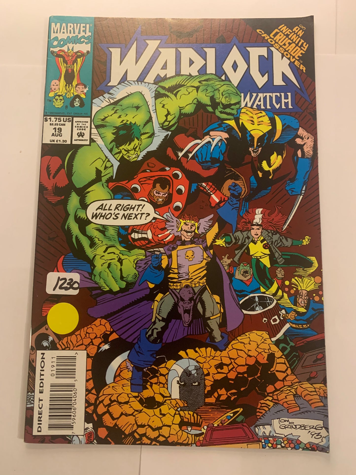 #19 MARVEL WARLOCK WATCH COMIC