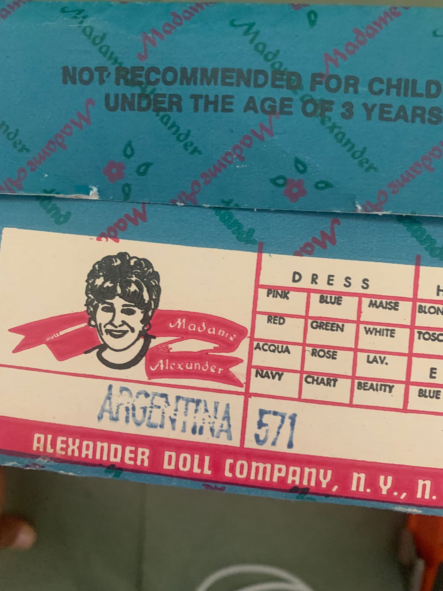 #571 MADAME ALEXANDER DOLL-ARGENTINA