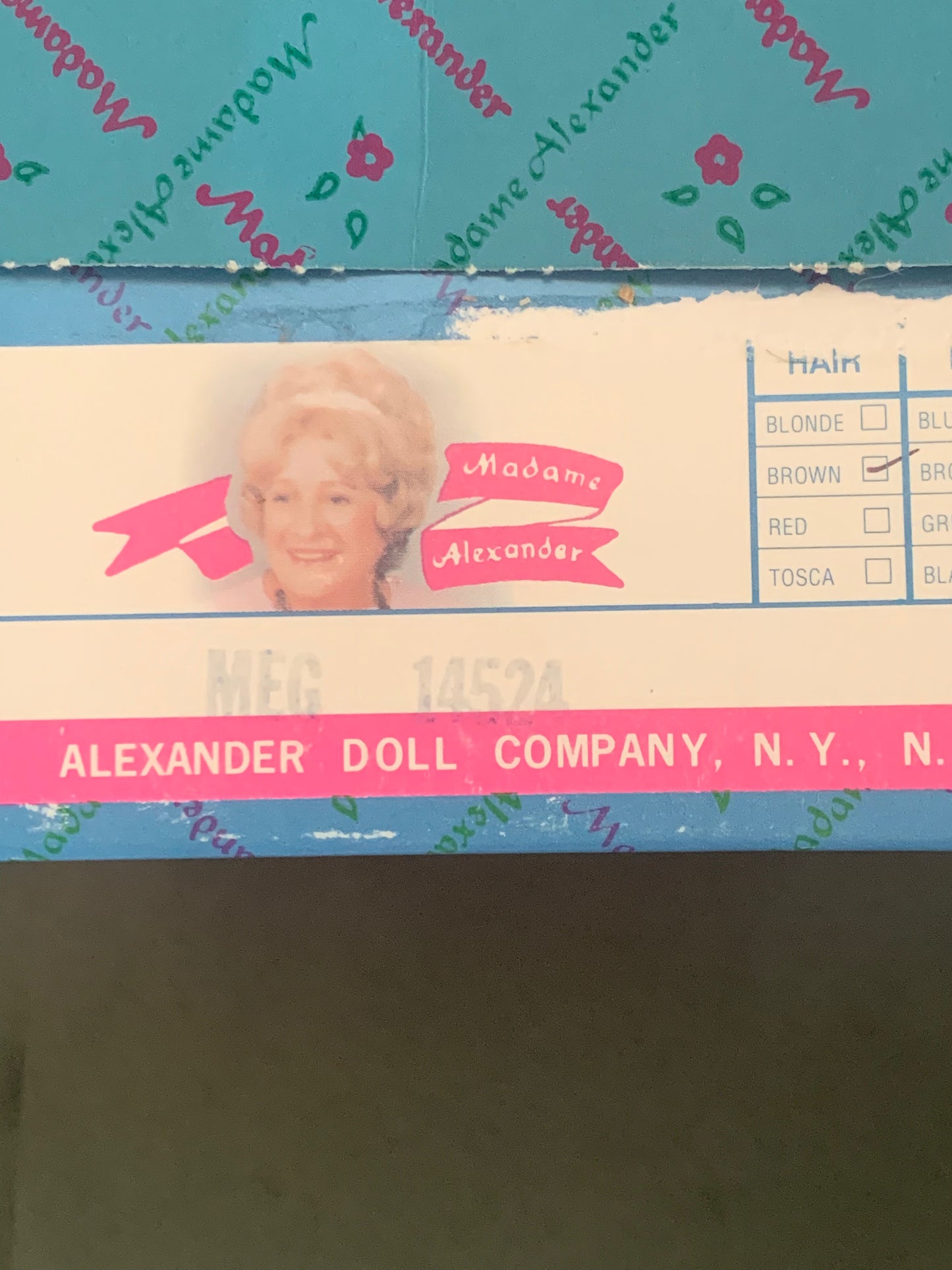 #14524 MADAME ALEXANDER DOLL-MEG