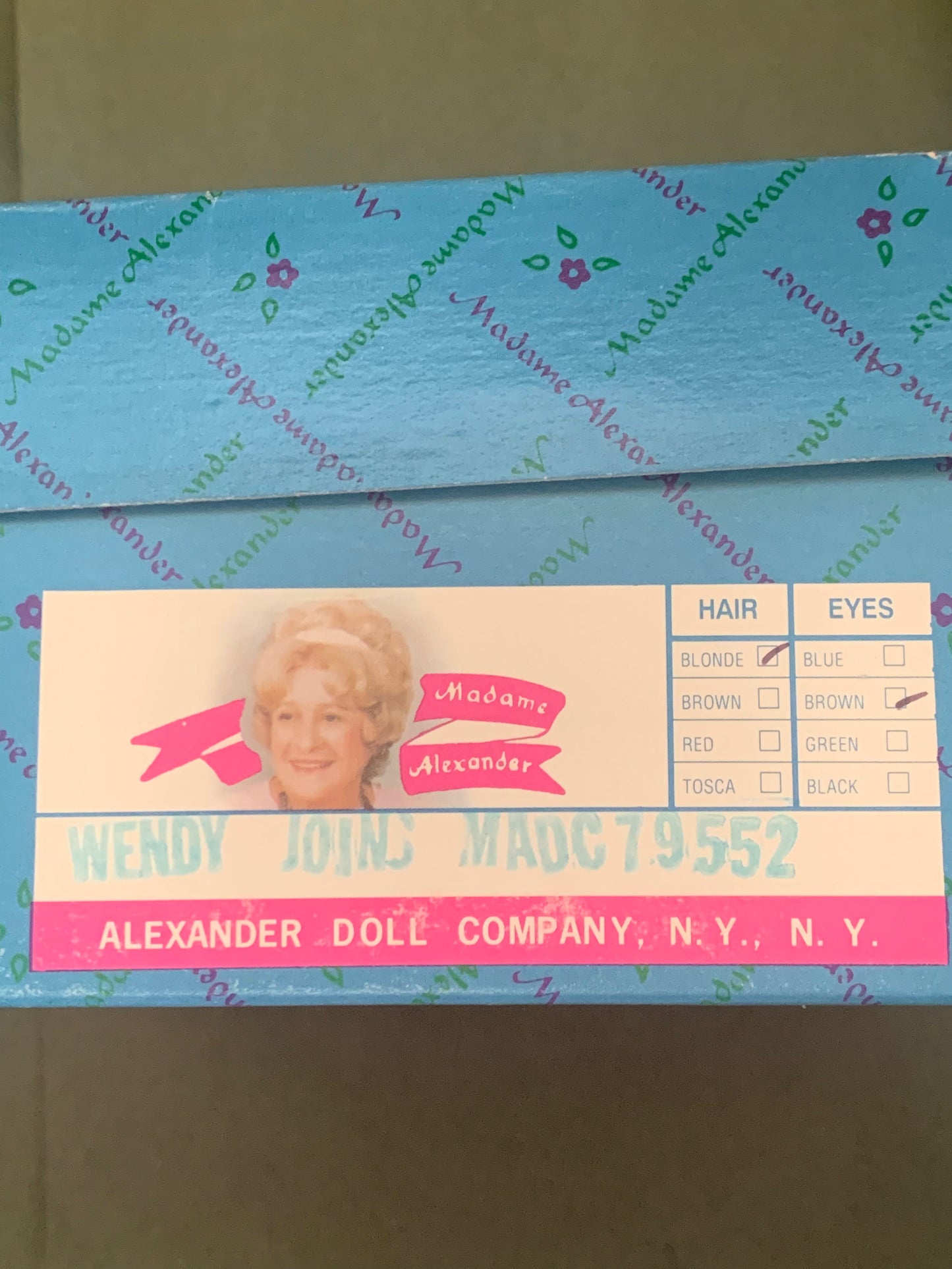 Madame Alexander Doll PIECES