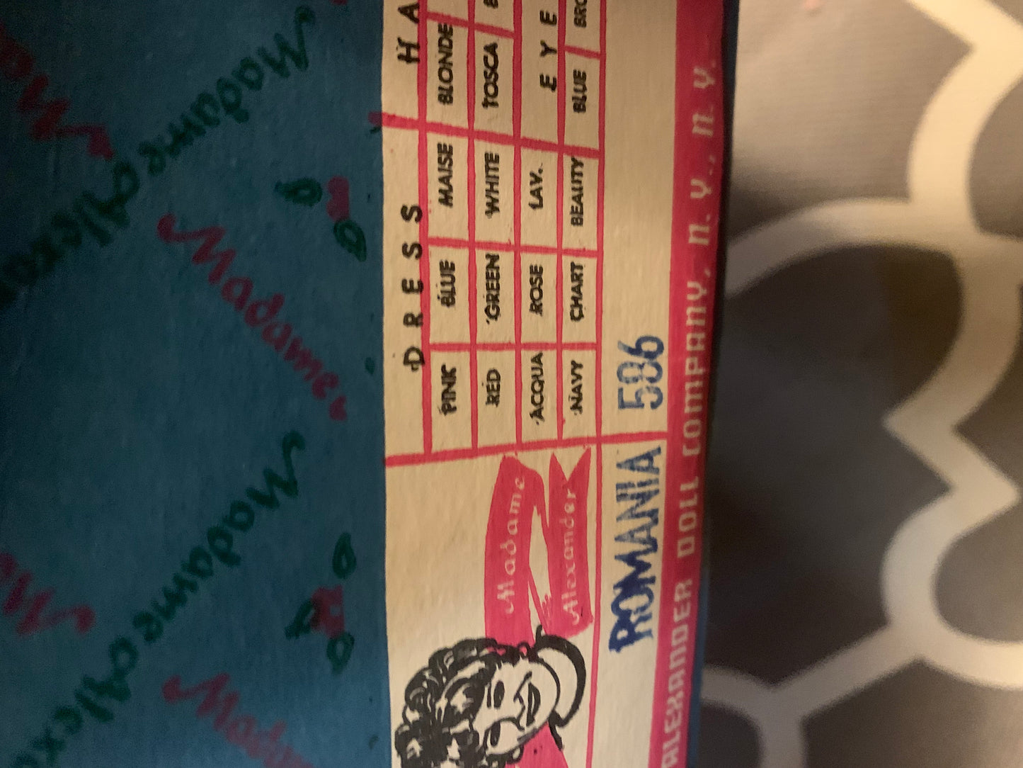 #586 MADAME ALEXANDER DOLL-ROMANIA