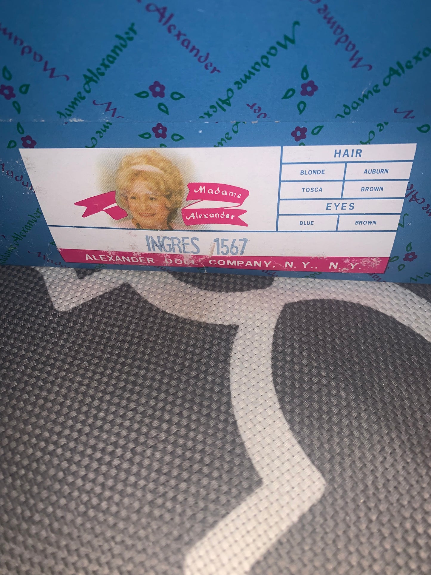 #1567 Madame Alexander Doll- JEAN