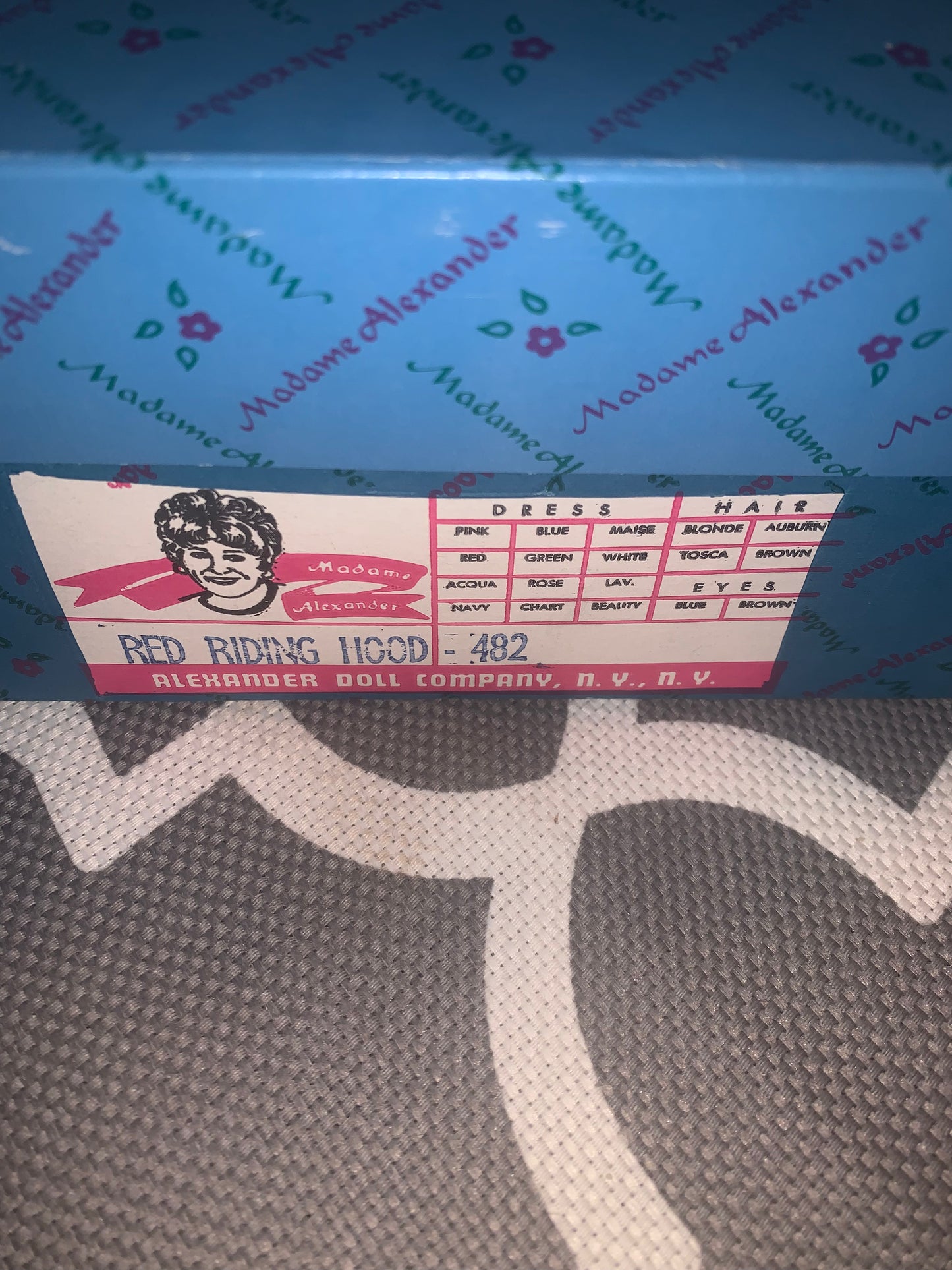 #482 Madame Alexander Doll -Red Riding Hood