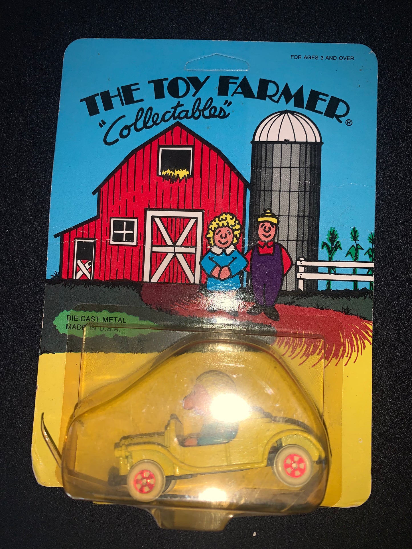 Ertl Die Cast Toy Farmer Collectables 1986 NOS Unpunched Mildred #4573 Yellow
