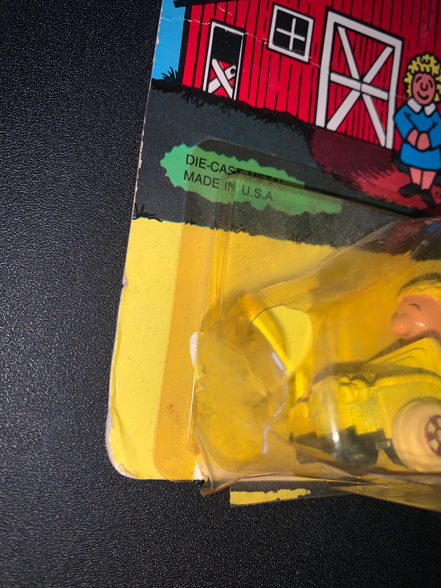 Ertl Die Cast Toy Farmer Collectables 1986 NOS Unpunched Mildred #4573 Yellow