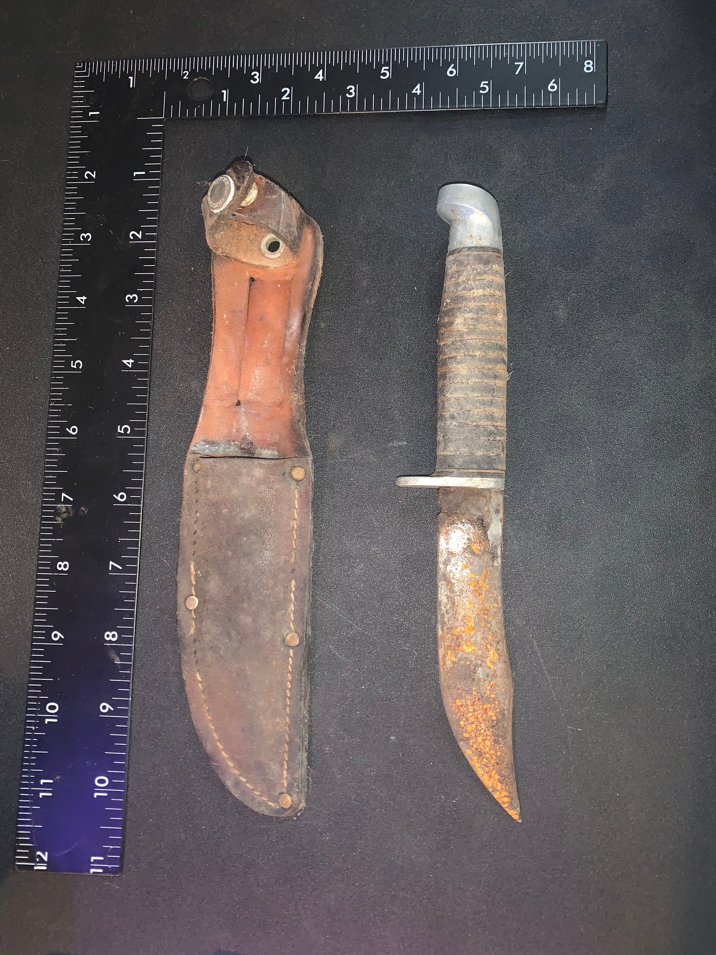 WEST-CUT FIXED BLADE FIGHTING KNIFE & CUSTOM SHEATH